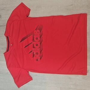 Adidas Boys Large Red Tee Shirt
